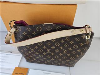 Louis Vuitton Graceful PM M43700 Beige Monogram Shoulder Bag